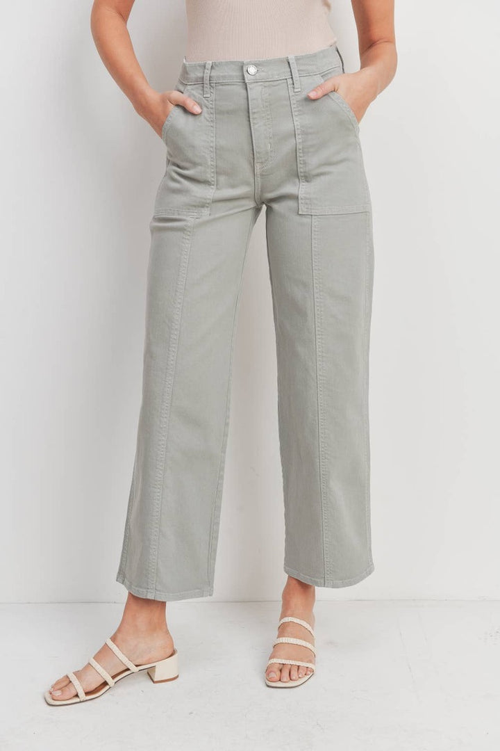 Seamed Utility Straight Jean