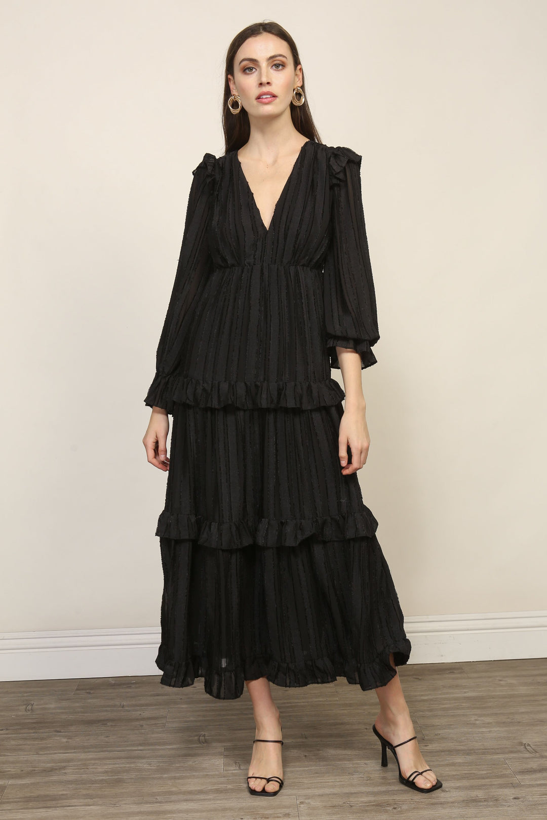 Harlow Tiered Midi Dress