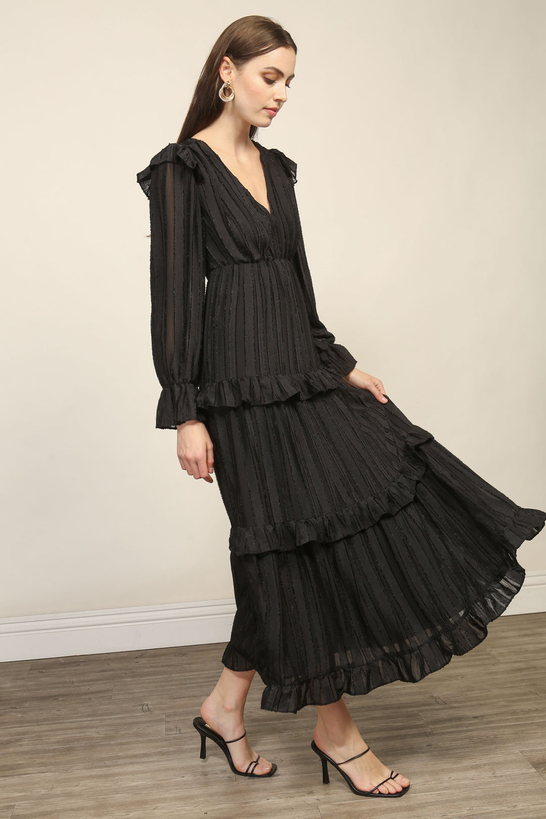 Harlow Tiered Midi Dress
