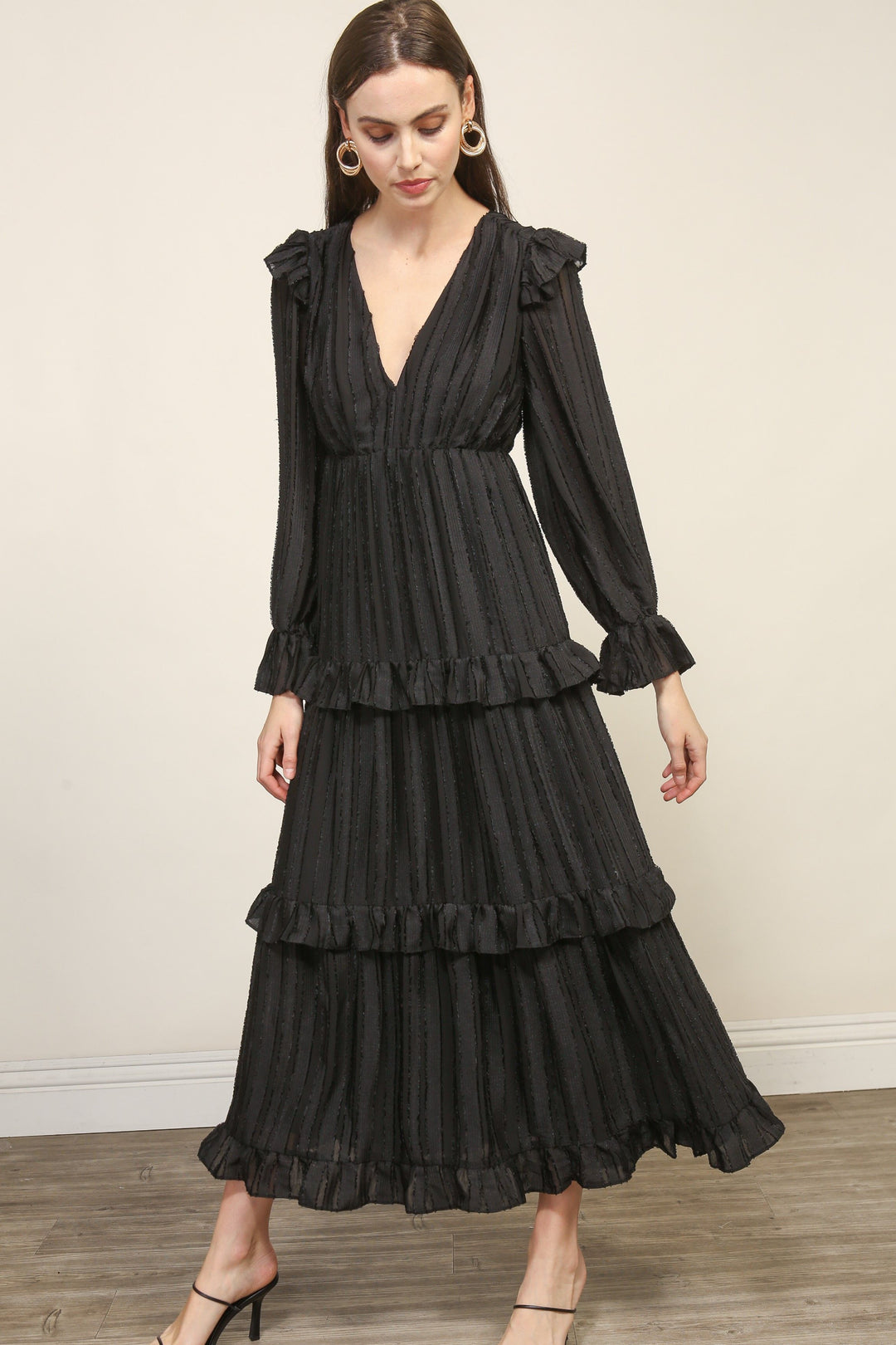Harlow Tiered Midi Dress